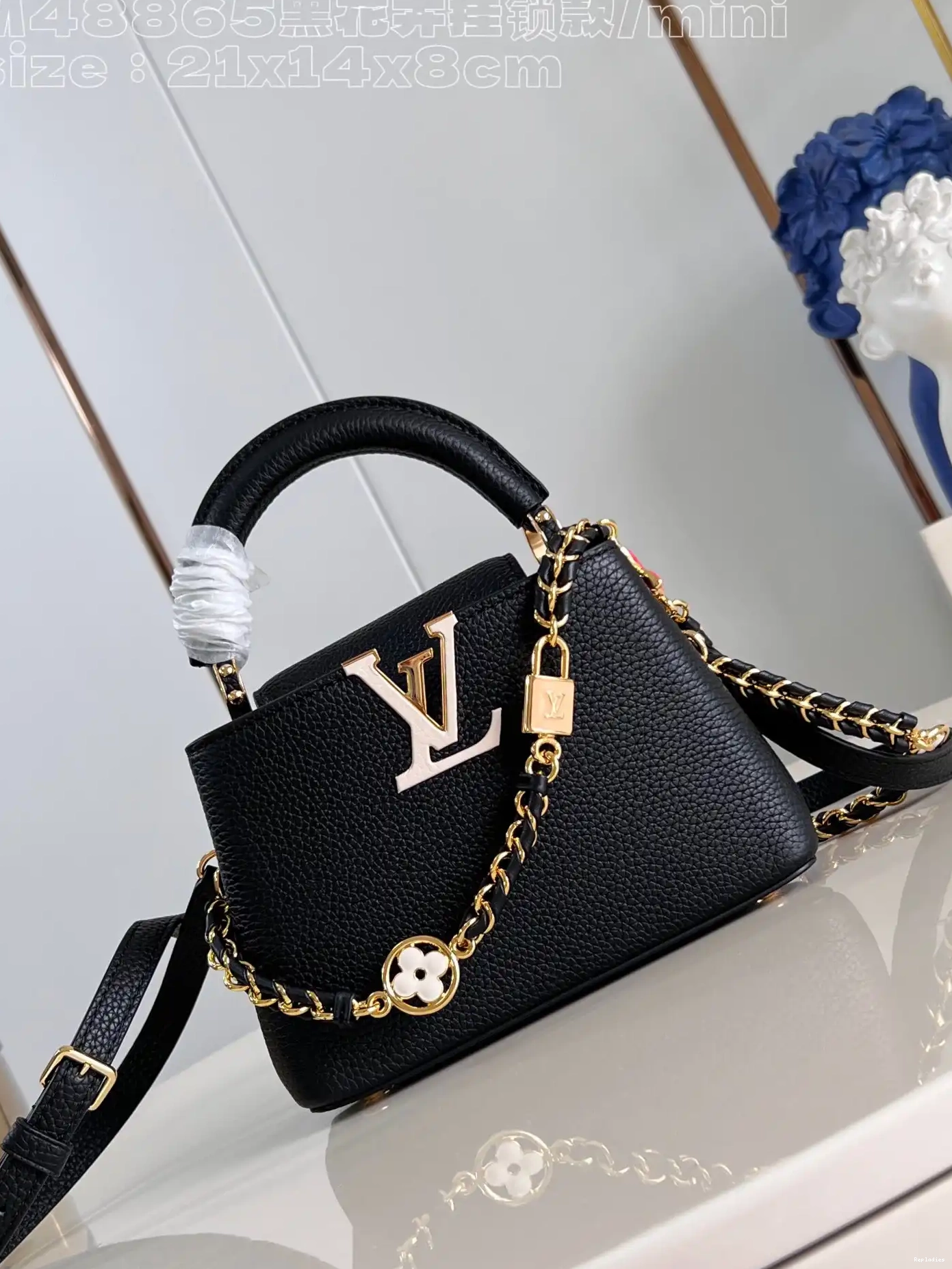 Cheap CAPUCINES VUITTON LOUIS MINI-21*14*8CM 0516
